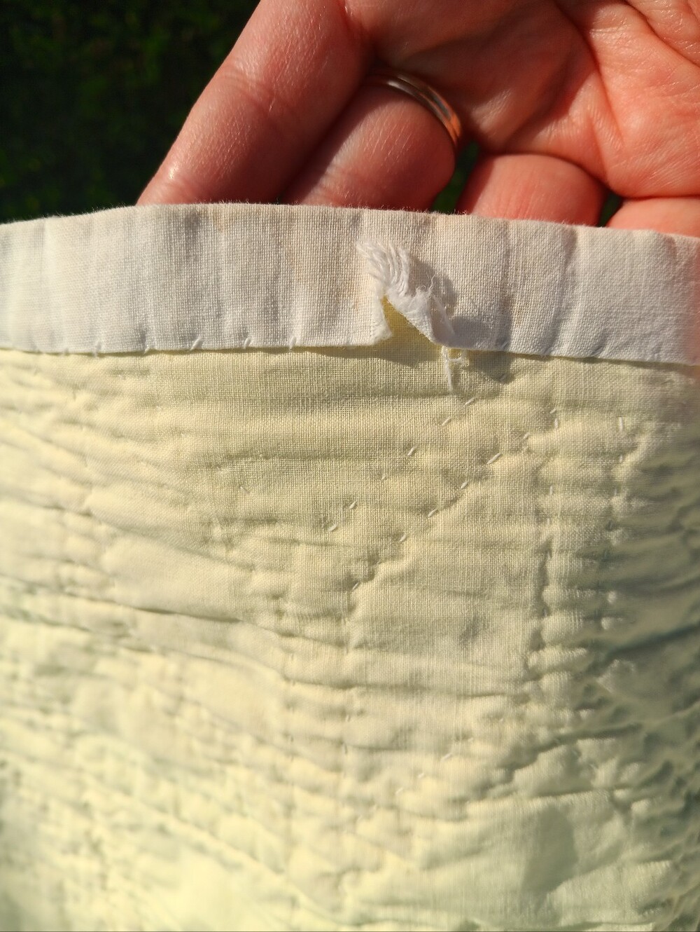 Antique Handstitched Pastel Patchwork Quilt - Picture 13 of 13